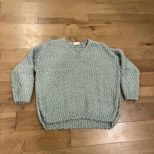 Altar'd State Women's V Neck Sweater Blue/Green Size S/M